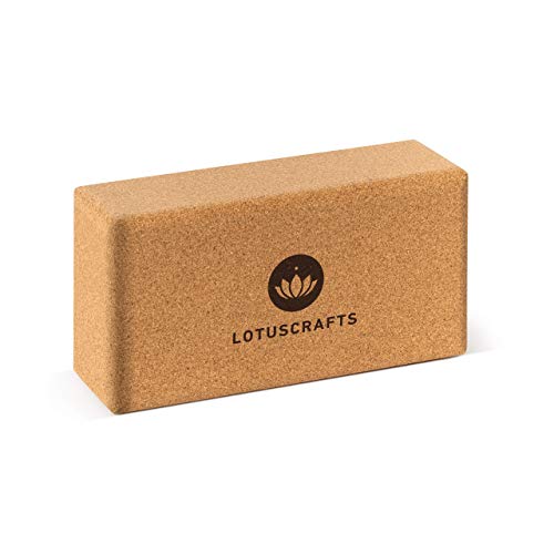 Lotuscrafts Bloque Yoga Corcho Supra Grip - Corcho Natural de Portugal - Fabricación Ecológica - Ladrillo Yoga - Tacos Yoga - Bloque para Yoga - Yoga Block Cork Lotuscrafts Bloque Yoga Corcho Supra Grip - Corcho Natural de Portugal - Fabricación Ecológica - Ladrillo Yoga - Tacos Yoga - Bloque para Yoga - Yoga Block Cork
