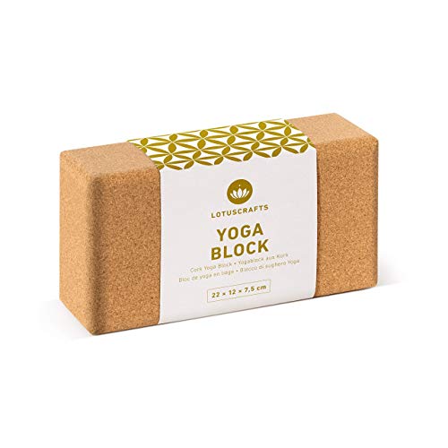 Lotuscrafts Bloque Yoga Corcho Supra Grip - Corcho Natural de Portugal - Fabricación Ecológica - Ladrillo Yoga - Tacos Yoga - Bloque para Yoga - Yoga Block Cork Lotuscrafts Bloque Yoga Corcho Supra Grip - Corcho Natural de Portugal - Fabricación Ecológica - Ladrillo Yoga - Tacos Yoga - Bloque para Yoga - Yoga Block Cork