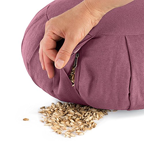 Lotuscrafts Cojin Zafu Meditación Yoga Zen - Altura 15 cm - Relleno de Espelta - Cubierta en Algodon - Cojin Yoga Zafu - Cojin Suelo Redondo - Meditation Cushion - Certificado Gots Lotuscrafts Cojin Zafu Meditación Yoga Zen - Altura 15 cm - Relleno de Espelta - Cubierta en Algodon - Cojin Yoga Zafu - Cojin Suelo Redondo - Meditation Cushion - Certificado Gots