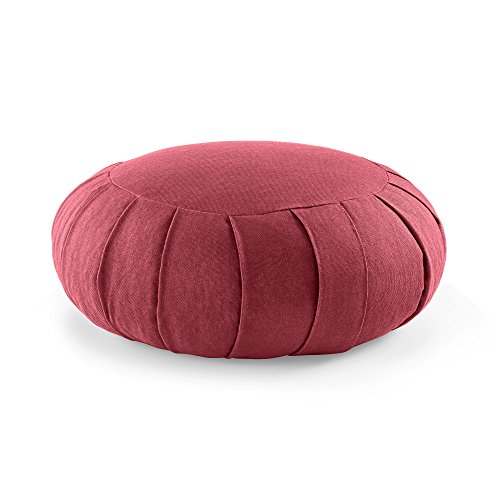 Lotuscrafts Cojin Zafu Meditación Yoga Zen - Altura 15 cm - Relleno de Espelta - Cubierta en Algodon - Cojin Yoga Zafu - Cojin Suelo Redondo - Meditation Cushion - Certificado Gots Lotuscrafts Cojin Zafu Meditación Yoga Zen - Altura 15 cm - Relleno de Espelta - Cubierta en Algodon - Cojin Yoga Zafu - Cojin Suelo Redondo - Meditation Cushion - Certificado Gots