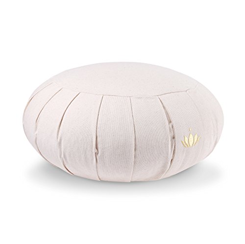 Lotuscrafts Cojin Zafu Meditación Yoga Zen - Altura 15 cm - Relleno de Espelta - Cubierta en Algodon Lavable- Cojin Yoga Zafu - Cojin Suelo Redondo - Meditation Cushion - Certificado Gots Lotuscrafts Cojin Zafu Meditación Yoga Zen - Altura 15 cm - Relleno de Espelta - Cubierta en Algodon Lavable- Cojin Yoga Zafu - Cojin Suelo Redondo - Meditation Cushion - Certificado Gots