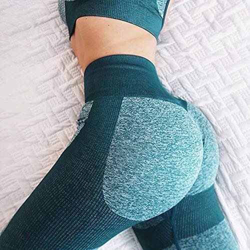 Lover-Beauty Pantalone Mujer Legging Yoga Deportiva Mujer Legging Elástico Cintura Alta Deportivo Entrenamiento Push Up para Danza Fitness Control Barriga Stretch Running Gimnasio Legging Pantalones