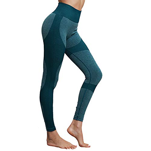 Lover-Beauty Pantalone Mujer Legging Yoga Deportiva Mujer Legging Elástico Cintura Alta Deportivo Entrenamiento Push Up para Danza Fitness Control Barriga Stretch Running Gimnasio Legging Pantalones