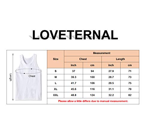 Loveternal Bosque Chaleco Hombre 3D Estampada Casual Tank Top Divertida Camisetas sin Mangas S