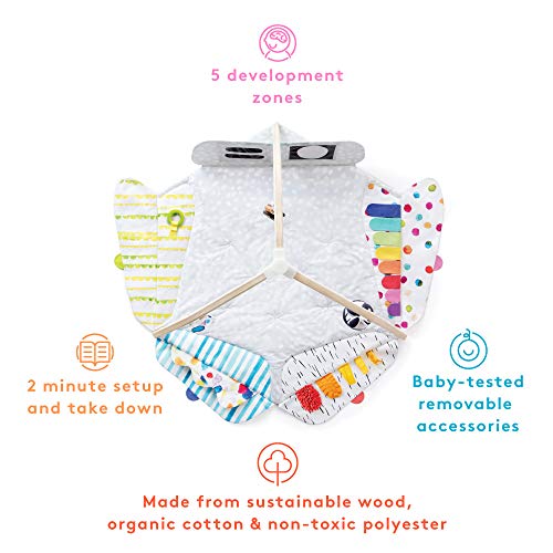 Lovevery El Play Gym: Gimnasio para bebés y Manta de juegos diseñados por expertos en desarrollo mental, sostenibles y adaptados a las etapas del aprendizaje. Lovevery El Play Gym: Gimnasio para bebés y Manta de juegos diseñados por expertos en desarrollo mental, sostenibles y adaptados a las etapas del aprendizaje.