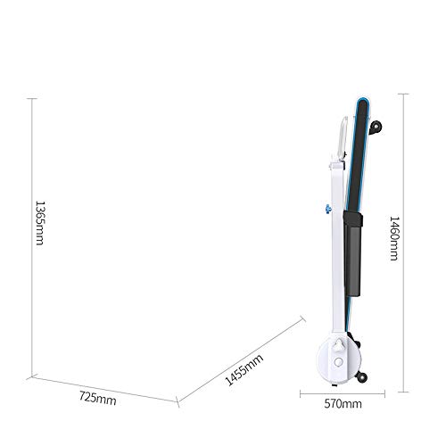 Lpinvin Rueda De Andar Los Modelos de hogares for Adelgazar Ultra silencioso Interior Pequeño Mini Plegable eléctrica Simple Cinta De Correr Plegable (Color : White, Size : 145x72x136cm)