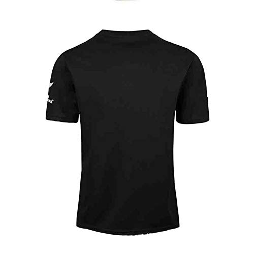 LQLD 2018-19 Apariciones maoríes Rugby Jersey, Secado rápido y Transpirable Polo Hombres Camiseta de Manga Corta partidarios de Rugby Camiseta,XL
