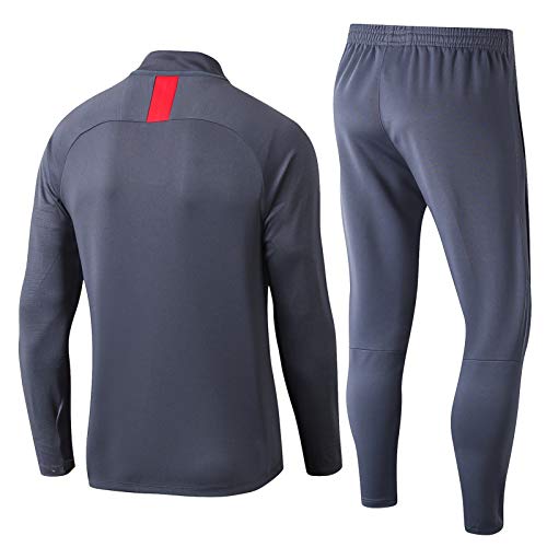 LQRYJDZ Atlético Madrid Fútbol Club, Hombres Otoño Invierno Imprimir Sudadera Top Pantalones Sets Sport Traje Chándal Traje Casual Suda Traje y Fútbol Transporte Tacksuit de manga larga Ropa deportiva