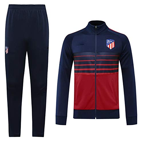 LQRYJDZ Traje de Entrenamiento de fútbol Atlético Madrid Club Equipo de la Competencia Traje de la Chaqueta de Ropa Deportiva Juego de Chaquetas de fútbol de fútbol (Opciones múltiples)