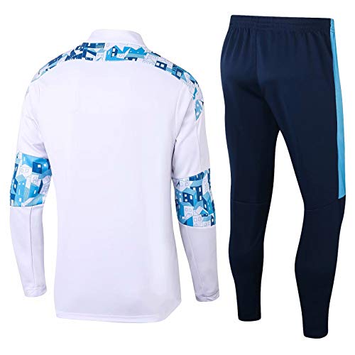 LQRYJDZ Uniformes de fútbol de Marsella, Jerseys, Uniformes de Juegos, Uniformes y Pantalones de fútbol de Manga Larga de Secado rápido, Equipos y Pantalones de fútbol de Manga Larga, Gimnasio y Ropa