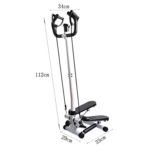 LQTBJ Fitness Stepper con Monitor LCD Y Cables De Resistencia Step Machine con Asas Stepper Ajustable con Barra De Manillar, Equipo De Ejercicio Mini Stepper para Uso En El Gimnasio En Casa LQTBJ Fitness Stepper con Monitor LCD Y Cables De Resistencia Step Machine con Asas Stepper Ajustable con Barra De Manillar, Equipo De Ejercicio Mini Stepper para Uso En El Gimnasio En Casa