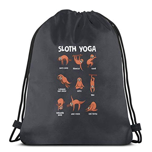 LREFON Mochila con cordón Yoga Sport Gym Sackpack Bolsa de Viaje