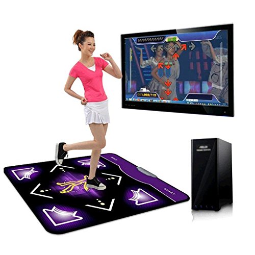 LSJ SHOP Estera de la aptitud de baile, alfombra de baile de moda, alfombra de baile del USB del ordenador, alfombra de baile de juegos interior juegos individuales de fitness
