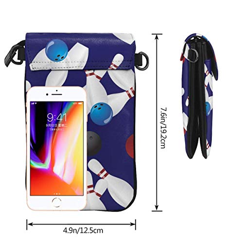 Lsjuee Cartera para teléfono móvil de cuero suave de PU para mujer, diseño de misterio floral bohemio, bolso pequeño, bandolera, bolsa para viajes, compras, trabajo, bola de bolos Lsjuee Cartera para teléfono móvil de cuero suave de PU para mujer, diseño de misterio floral bohemio, bolso pequeño, bandolera, bolsa para viajes, compras, trabajo, bola de bolos