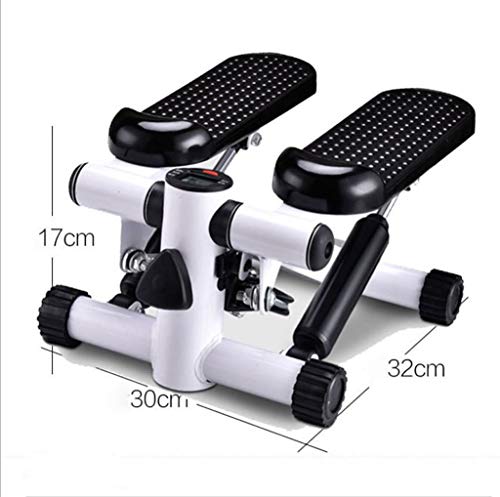 L.TSA Stepper Stepper multifunción silencioso Pedal hidráulico Equipo de musculación Fitness para Perder Peso Ejercitador de Ejercicios con Pantalla Digital y Resistencia Ajustable - Máquina