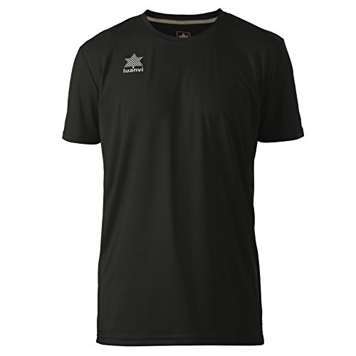 Luanvi Pol Camiseta de Deportes Manga Corta, Hombre, Negro, L Luanvi Pol Camiseta de Deportes Manga Corta, Hombre, Negro, L