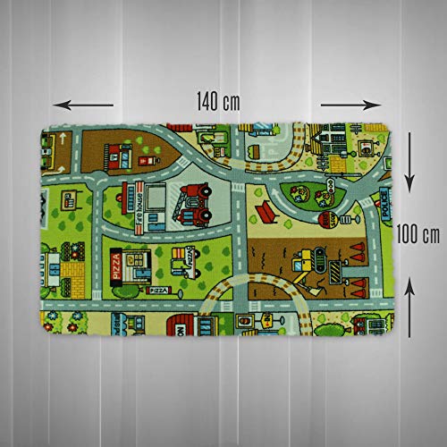 LucaHome – Alfombra Infantil Carretera, Juegos, Ciudad, alcolchada | Alfombra Infantil Plegable | Alfombra Juegos Circuito Coches con Base Antideslizante | Alfombra Carretera Coches 100 x 140cm LucaHome – Alfombra Infantil Carretera, Juegos, Ciudad, alcolchada | Alfombra Infantil Plegable | Alfombra Juegos Circuito Coches con Base Antideslizante | Alfombra Carretera Coches 100 x 140cm