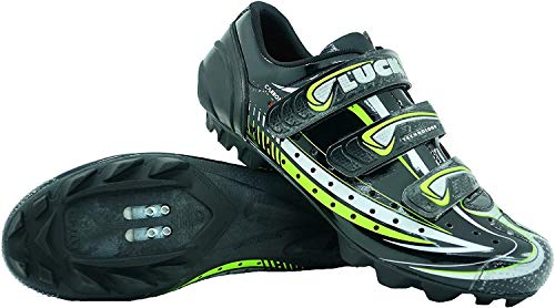 LUCK Zapatilla de Ciclismo Master, con Suela de Carbono y Triple Tira de Velcro para una sujeción (43 EU)