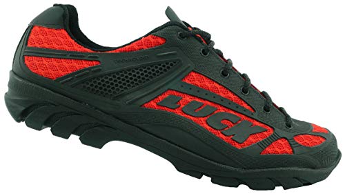 LUCK Zapatillas de Ciclismo Predator 18.0,con Suela de EVA Ideal para Poder adaptarte a Cualquier Terreno y disciplina Deportiva. (37 EU, Rojo)