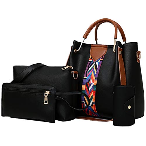 Luckycat Bolsos bandolera para Mujer 2019 Primavera y Verano Moda mano Carteras de mano y clutches monedero Shoppers y bolsos de hombro Cuero de la PU Señora de Juego de cuatro piezas Luckycat Bolsos bandolera para Mujer 2019 Primavera y Verano Moda mano Carteras de mano y clutches monedero Shoppers y bolsos de hombro Cuero de la PU Señora de Juego de cuatro piezas