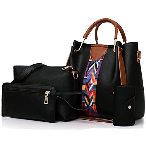 Luckycat Bolsos bandolera para Mujer 2019 Primavera y Verano Moda mano Carteras de mano y clutches monedero Shoppers y bolsos de hombro Cuero de la PU Señora de Juego de cuatro piezas Luckycat Bolsos bandolera para Mujer 2019 Primavera y Verano Moda mano Carteras de mano y clutches monedero Shoppers y bolsos de hombro Cuero de la PU Señora de Juego de cuatro piezas
