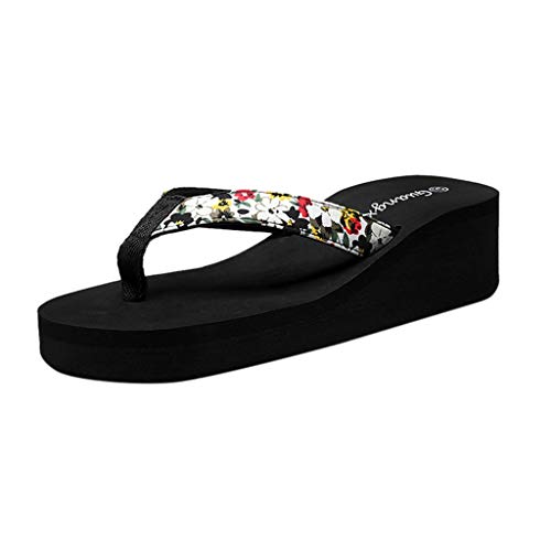 Luckycat Chanclas Zapatillas de Playa de tacón Alto Beach Sandalias de Mujer de Desgaste Exterior de Verano Sandalias Antideslizantes con Fondo Grueso Casual Zapatillas de casa Luckycat Chanclas Zapatillas de Playa de tacón Alto Beach Sandalias de Mujer de Desgaste Exterior de Verano Sandalias Antideslizantes con Fondo Grueso Casual Zapatillas de casa