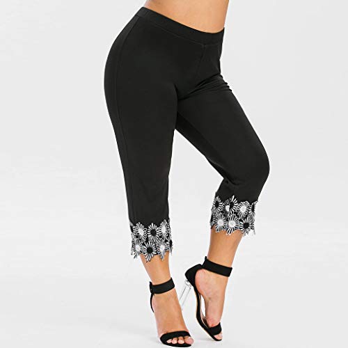 Luckycat Mujer 3/4 Leggings Piratas Tallas Grandes Verano Elastico Cómodo Transpirable Capri Mallas Pantalones Leggings Mujer Deportivas Leggins Yoga Pantalones para Training Running Yoga Fitness