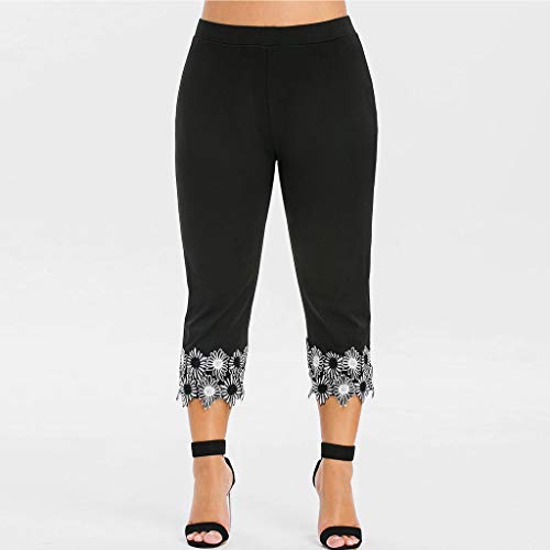 Luckycat Mujer 3/4 Leggings Piratas Tallas Grandes Verano Elastico Cómodo Transpirable Capri Mallas Pantalones Leggings Mujer Deportivas Leggins Yoga Pantalones para Training Running Yoga Fitness