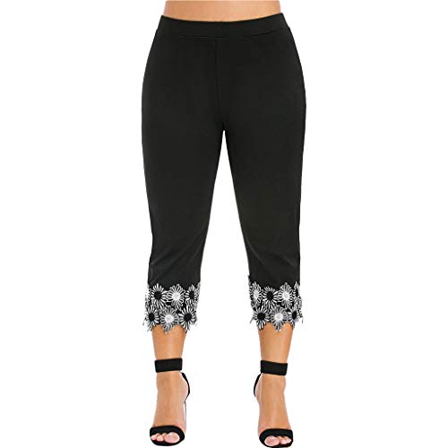 Luckycat Mujer 3/4 Leggings Piratas Tallas Grandes Verano Elastico Cómodo Transpirable Capri Mallas Pantalones Leggings Mujer Deportivas Leggins Yoga Pantalones para Training Running Yoga Fitness