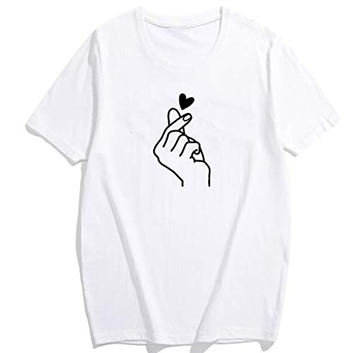 Luckycat Mujeres Camisetas Letras Impresas T Shirt Elegante Manga Corta Túnica Casual Suelto Blusas Camisas Tops Luckycat Mujeres Camisetas Letras Impresas T Shirt Elegante Manga Corta Túnica Casual Suelto Blusas Camisas Tops