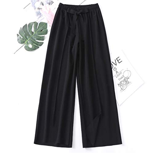 Luckycat Pantalones Anchos para Mujer Otoño Invierno 2019 Moda Casual Pantalones Marlene de Vestir Cintura Alta Fiesta Palazzo Pantalon Acampanados Baggy con cinturón Señora Pantalones de algodón Luckycat Pantalones Anchos para Mujer Otoño Invierno 2019 Moda Casual Pantalones Marlene de Vestir Cintura Alta Fiesta Palazzo Pantalon Acampanados Baggy con cinturón Señora Pantalones de algodón