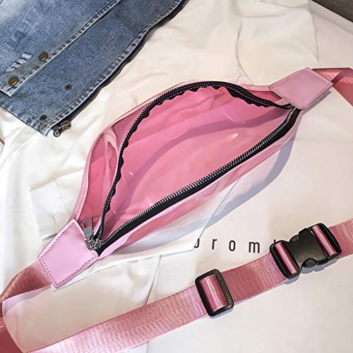 Luckycat Riñonera Deportiva para Mujer Hombre Bolso de Cintura Cangurera Running Riñoneras para Senderismo Ciclismo Bolsa de PVC transparente para teléfono bolsa de cintura riñonera bolsa de viaje