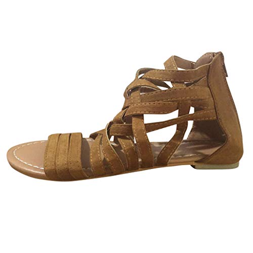 Luckycat Sandalias de Mujer Talla Grande Sandalias Romanas Zapatillas de Hebilla Señoras Sandalias Planos Tobillo Playa Zapatos Zapatillas Romanas Luckycat Sandalias de Mujer Talla Grande Sandalias Romanas Zapatillas de Hebilla Señoras Sandalias Planos Tobillo Playa Zapatos Zapatillas Romanas