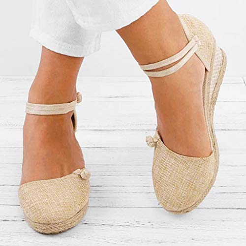 Luckycat Sandalias Mujer Cuña Alpargatas Plataforma Bohemias Romanas Mares Playa Gladiador Verano Tacon Planas Zapatos Zapatillas Luckycat Sandalias Mujer Cuña Alpargatas Plataforma Bohemias Romanas Mares Playa Gladiador Verano Tacon Planas Zapatos Zapatillas