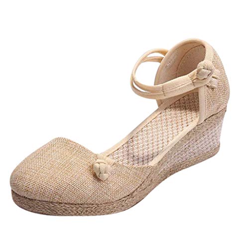 Luckycat Sandalias Mujer Cuña Alpargatas Plataforma Bohemias Romanas Mares Playa Gladiador Verano Tacon Planas Zapatos Zapatillas Luckycat Sandalias Mujer Cuña Alpargatas Plataforma Bohemias Romanas Mares Playa Gladiador Verano Tacon Planas Zapatos Zapatillas