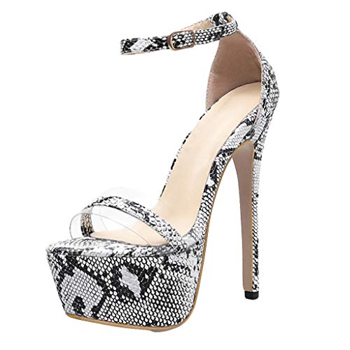 Luckycat Verano Zapatillas de Mujer Una Palabra con Sandalias de tacón Gruesas Transparentes Zapatos de tacón Alto de Cristal Zapatos de tacón Altas Ancho Cordones Fiesta Romano Sandalias de Vestir Luckycat Verano Zapatillas de Mujer Una Palabra con Sandalias de tacón Gruesas Transparentes Zapatos de tacón Alto de Cristal Zapatos de tacón Altas Ancho Cordones Fiesta Romano Sandalias de Vestir
