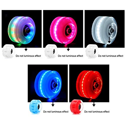 Luminoso Ruedas de Skate, 4PCs / Juego Ligeras Skate Rodillo Quad Skate/Skate Ruedas Para Doble Fila Patinaje Y Skate - Blanco Luminoso Ruedas de Skate, 4PCs / Juego Ligeras Skate Rodillo Quad Skate/Skate Ruedas Para Doble Fila Patinaje Y Skate - Blanco