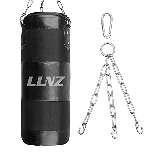 Luniquz Saco de Boxeo Colgante sin Relleno con Cadena de Montaje para niños y niñas Luniquz Saco de Boxeo Colgante sin Relleno con Cadena de Montaje para niños y niñas