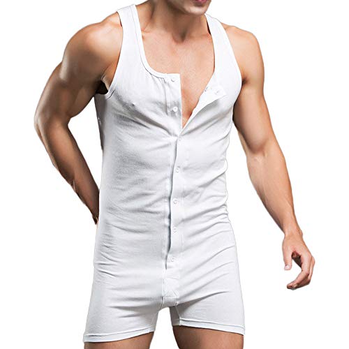 LUNULE Calzoncillos Bóxer Hombre Calzoncillos Bóxer de Deporte para Hombres Ropa Interior Masculina Sexy Tank Tops Bodysuit Ropa De Dormir Monos Shorts Undershirt