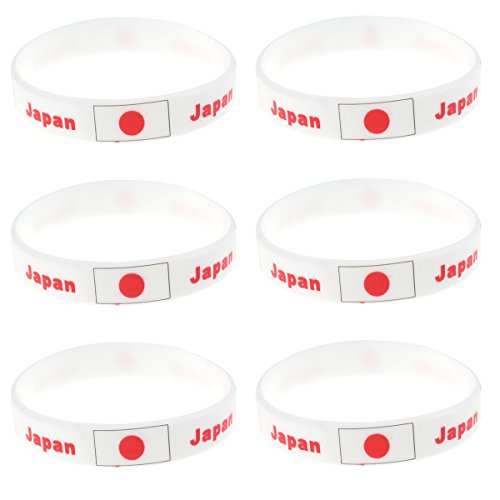 LUOEM 6Pcs Pulseras Bandera Silicona de Nacional Pulseras Bandera Japón 2018 Copa Mundial Futbol FIFA Japan LUOEM 6Pcs Pulseras Bandera Silicona de Nacional Pulseras Bandera Japón 2018 Copa Mundial Futbol FIFA Japan