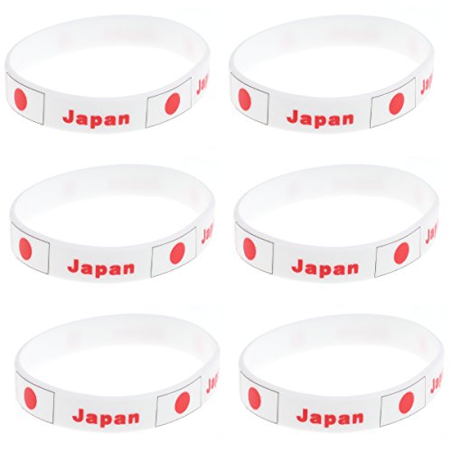 LUOEM 6Pcs Pulseras Bandera Silicona de Nacional Pulseras Bandera Japón 2018 Copa Mundial Futbol FIFA Japan LUOEM 6Pcs Pulseras Bandera Silicona de Nacional Pulseras Bandera Japón 2018 Copa Mundial Futbol FIFA Japan