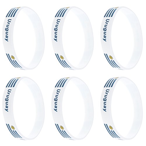 LUOEM Pulsera de Silicona con Pulsera de Silicona Inspirada Pulsera Deportiva de Mujer con Forma de Adulto Adolescente Unisex Supreme para Copa Mundial de 2018 (Uruguay) LUOEM Pulsera de Silicona con Pulsera de Silicona Inspirada Pulsera Deportiva de Mujer con Forma de Adulto Adolescente Unisex Supreme para Copa Mundial de 2018 (Uruguay)