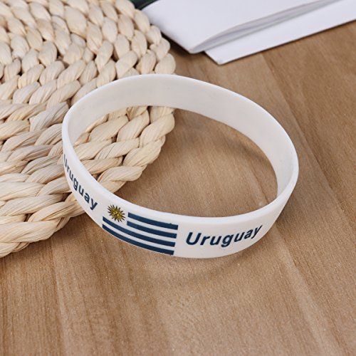 LUOEM Pulsera de Silicona con Pulsera de Silicona Inspirada Pulsera Deportiva de Mujer con Forma de Adulto Adolescente Unisex Supreme para Copa Mundial de 2018 (Uruguay) LUOEM Pulsera de Silicona con Pulsera de Silicona Inspirada Pulsera Deportiva de Mujer con Forma de Adulto Adolescente Unisex Supreme para Copa Mundial de 2018 (Uruguay)
