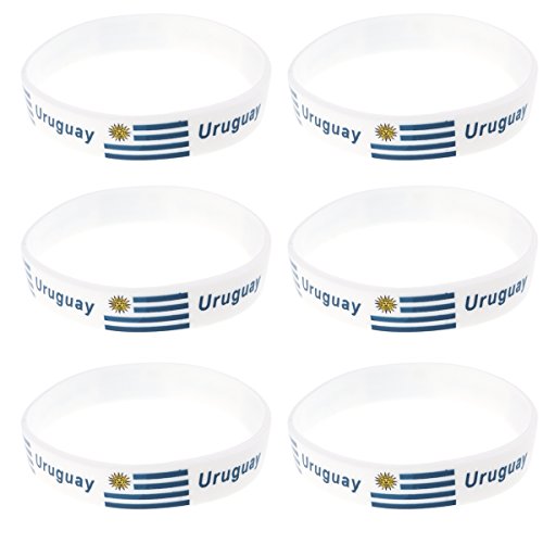 LUOEM Pulsera de Silicona con Pulsera de Silicona Inspirada Pulsera Deportiva de Mujer con Forma de Adulto Adolescente Unisex Supreme para Copa Mundial de 2018 (Uruguay) LUOEM Pulsera de Silicona con Pulsera de Silicona Inspirada Pulsera Deportiva de Mujer con Forma de Adulto Adolescente Unisex Supreme para Copa Mundial de 2018 (Uruguay)