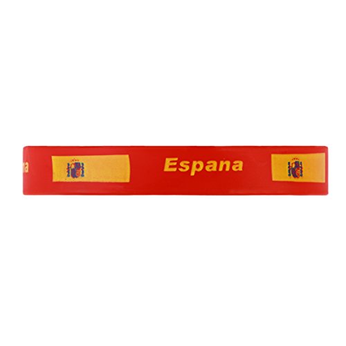 LUOEM Pulsera de silicona inspirada Pulsera de goma Moda Deportes Pulsera, Unisex Moda de adulto adolescente Suprema para Copa Mundial 2018 Paquete de 6 (España)
