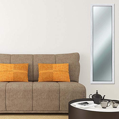 Lupia - Espejo de pared y estilo Shabby Chic, Color Blanco, 40x 125 cm Lupia - Espejo de pared y estilo Shabby Chic, Color Blanco, 40x 125 cm