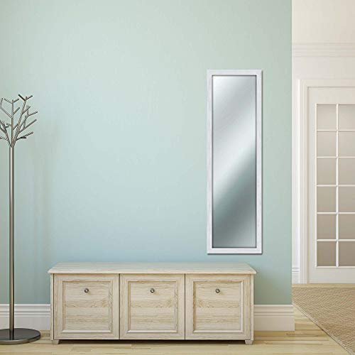Lupia - Espejo de pared y estilo Shabby Chic, Color Blanco, 40x 125 cm Lupia - Espejo de pared y estilo Shabby Chic, Color Blanco, 40x 125 cm