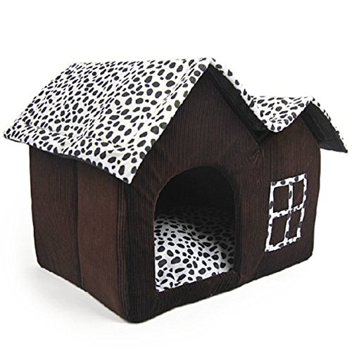 Luxury High-End Double Pet casa marrón para perro 55 x 40 x 42 cm Luxury High-End Double Pet casa marrón para perro 55 x 40 x 42 cm