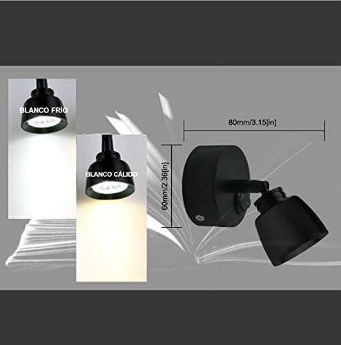 Luxvista 12V Luz de Lectura LED 3W Negro Lámpara Foco de Pared Interior con Interruptor 180° Flexible Iluminación RV para Barco Coche Caravana Autocaravana Camper Yate Furgoneta (Blanco Cálido) Luxvista 12V Luz de Lectura LED 3W Negro Lámpara Foco de Pared Interior con Interruptor 180° Flexible Iluminación RV para Barco Coche Caravana Autocaravana Camper Yate Furgoneta (Blanco Cálido)