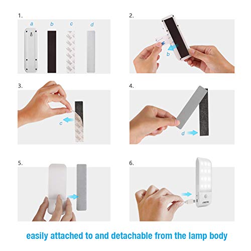 Luz Nocturna, OMERIL Luces LED Armario con Sensor Movimiento (2 PCs con 24 LED), Lámpara Nocturna Recargable con 3 Modos, Luz Cálida para Armario, Pasillo, Escalera, Sótano, Cocina, Garaje, Gabinete Luz Nocturna, OMERIL Luces LED Armario con Sensor Movimiento (2 PCs con 24 LED), Lámpara Nocturna Recargable con 3 Modos, Luz Cálida para Armario, Pasillo, Escalera, Sótano, Cocina, Garaje, Gabinete